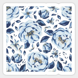 Blue Flowers Sticker